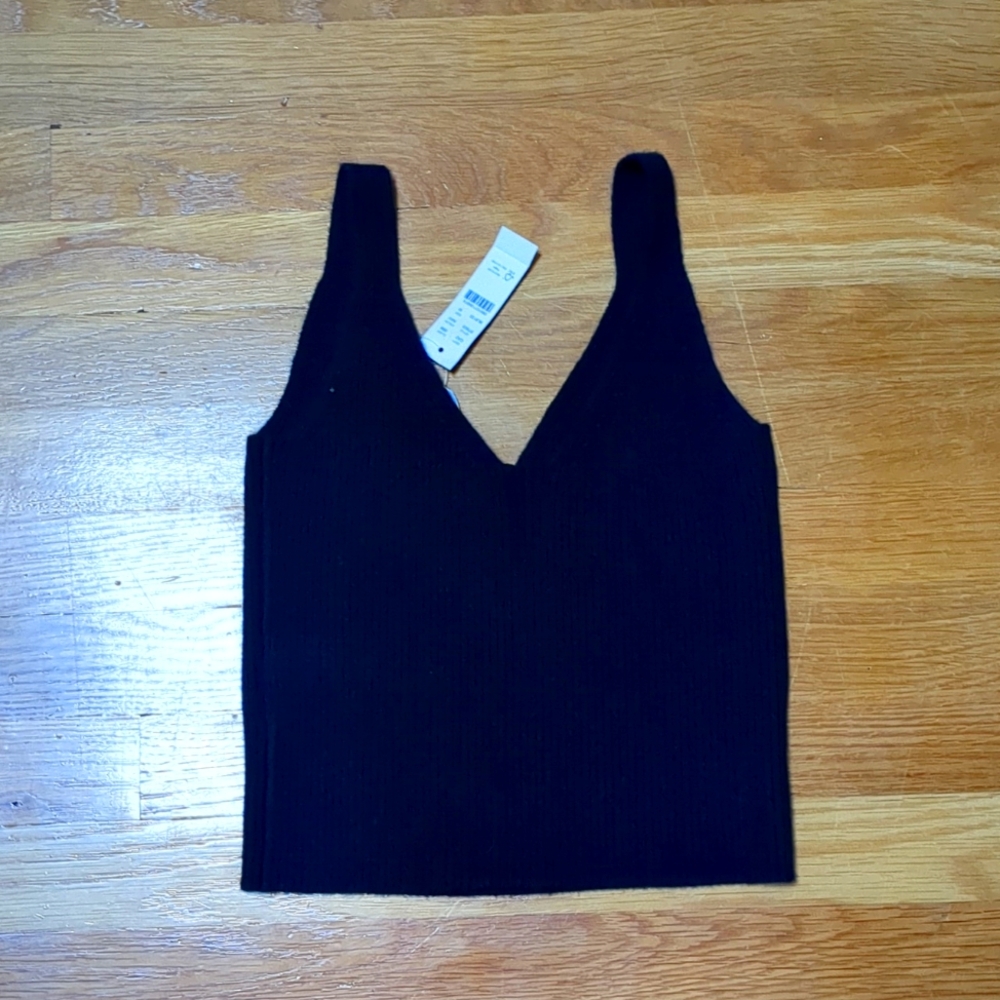 JCrew cashmere crop tank size med